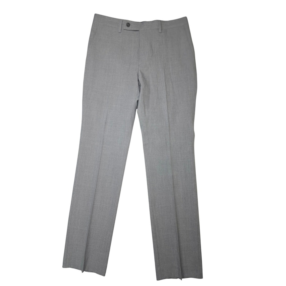DKNY Dress Pants Mens 29W Light Gray Flat Front‎ Business Casual Trousers NWT